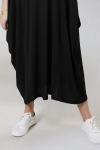 Long oversized dress in flowing knit 