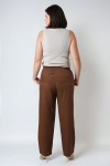 Pantalon en lin viscose uni