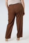 Pantalon en lin viscose uni