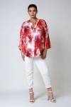 Blouse imprime en crepe viscose ultra  fluide