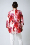 Printed blouse in ultra-fluid viscose crepe