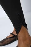 Legging en maille unie avec rangée de boutons