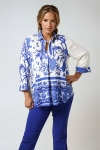 Blouse en viscose ecovero patch de deux motifs