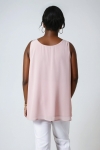 Double tank top in plain voile