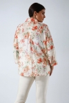 Printed viscose muslin shirt and top