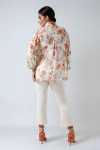 Printed viscose muslin shirt and top