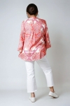 Printed blouse with a satin effect base.