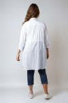 Chemise longue en broderie anglaise  et popeline