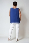 Double tank top in plain voile