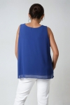 Double tank top in plain voile