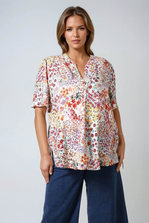 Blouse en fibranne imprimé liberty