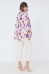 Chemise de forme trapèze en imprimé floral.
