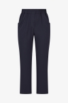 Pantalon uni elastique de forme droite