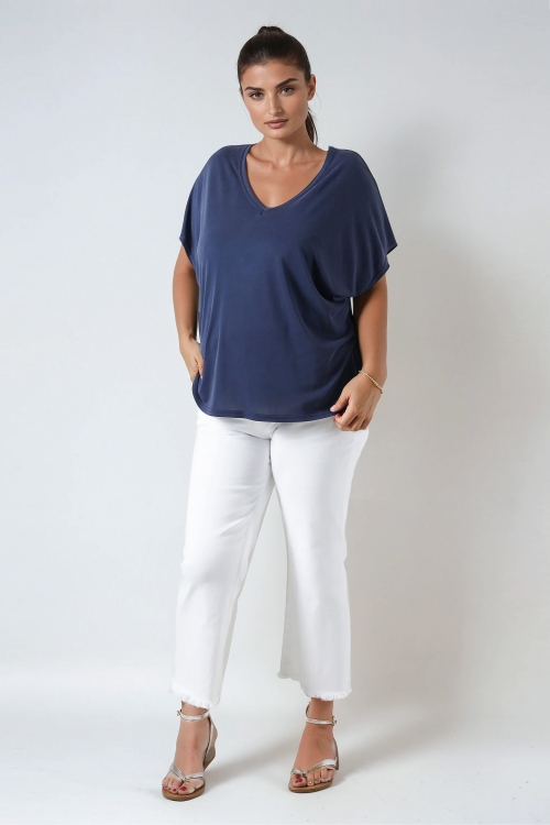 Oversized t-shirt in soft-touch modal