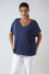 Oversized t-shirt in soft-touch modal
