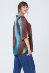 blouse en imprime tye and dye