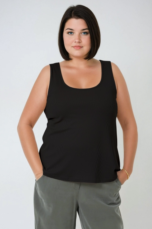 Plain knit top