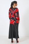 Blouse en imprimé floral satiné