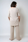 Long tunic with square neckline
