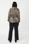 Panther print devoré fabric shirt - Wild elegance