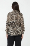 Panther print devoré fabric shirt - Wild elegance