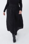 Jupe longue en jacquard uni satine