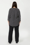 Blouse fluide a pois noir et blanc -Elegance intemporelle Jean marc philippe