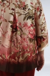 Fluid viscose blouse with placed print