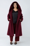 Soft winter coat in bouclé wool