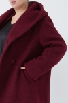 Manteau douceur dhiver en laine bouclette
