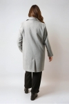7/8 coat in soft and refined herringbone wool