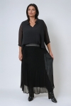 Layered pleated skirt