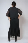 Layered pleated skirt