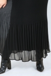 Layered pleated skirt