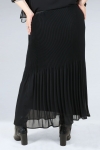 Layered pleated skirt