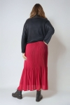 Layered pleated skirt