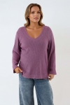 Lurex knit sweater - discreet shine and relaxed elegance