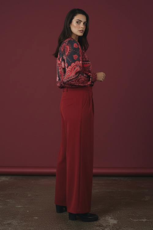 Blouse bohème en voile jacquard