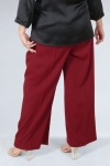 Plain tailored trousers with elasticated waist