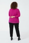 Plain voile blouse in overlay