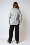 Oversized viscose fleece t-shirt