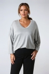 Oversized viscose fleece t-shirt