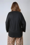 Oversized viscose fleece t-shirt