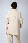Plain tailored jacket with side slits