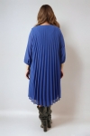 Airy pleated midi dress 