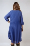 Airy pleated midi dress 