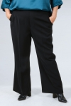Pantalon de tailleur uni elastique a la taille
