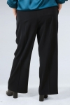 Pantalon de tailleur uni elastique a la taille
