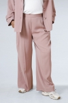 Plain tailored trousers with elasticated waist