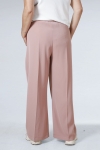 Plain tailored trousers with elasticated waist